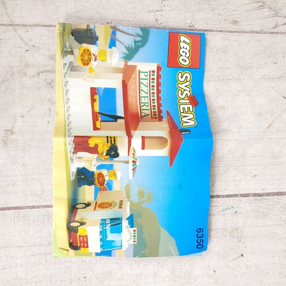 1994 LEGO Town: Pizza-To-Go Store 6350 - 100% COMPLETE w/ Instructions - NO BOX